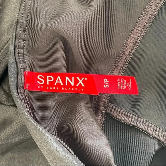 Spanx Faux Leather Shaping Black Pull On Leggings Women Size S - Picture 6 of 7